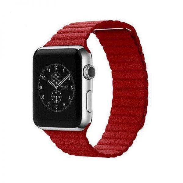 Apple Watch Band Leather 42/44mm(Red)