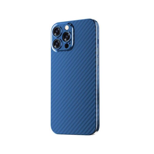 iPhone 13 Pro Green Carbon Case (Blue)