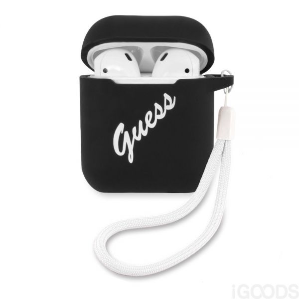 Guess Silicone Case for Airpods(Black)