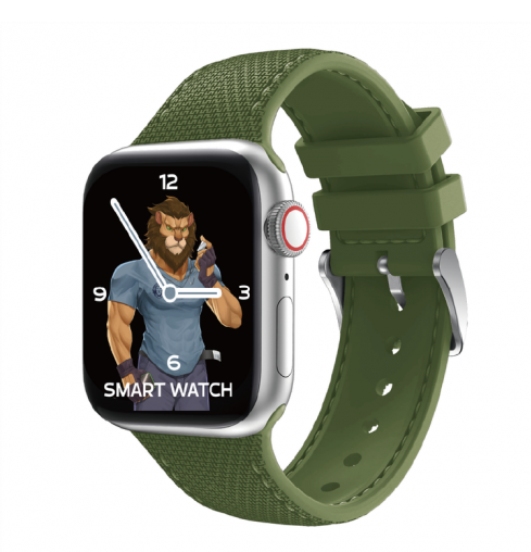 Apple Watch Green Elite Silicone with Style Strap 42/44mm Green