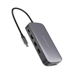 Powerology USB-C Hub & SSD Drive 512GB PD 100W(Gray)