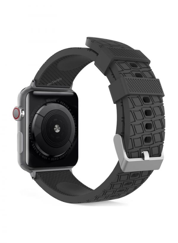 Apple Watch AhaStyle Pramium Silicone Band 44mm(Black)