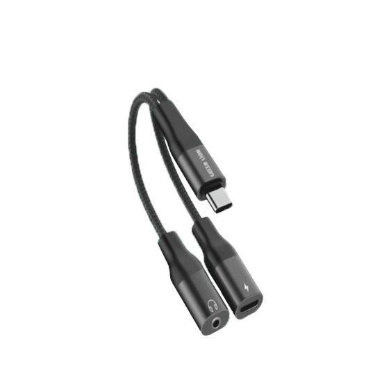 Adapter Green Lion 2in1 Splitter Type-C to Type-C (Chargin & Audio) - 29669