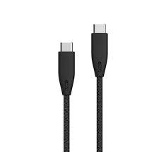 Cable Type-C to Type-C Powerology Braided 2M 100W(Black) - 27595