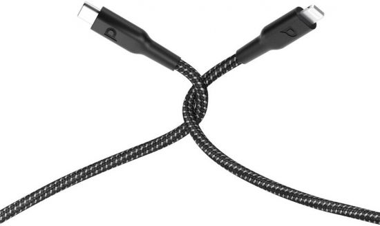 Cable Type-C to Lightning Powerology 1.2M PD 60W(Black) - 31182