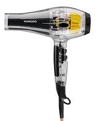 Porodo 2000W Transparent Hair Dryer(Black) - 32757
