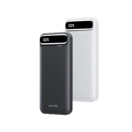 Power Bank Porodo 20000mAh with USB-A and Type-C Port - 25871