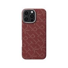 iPhone 16 Pro Pitaka Tactile Woven Case(Red/Gold) - 31889