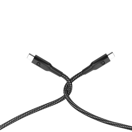 Powerology Cable Type-C to Type-C PD60W Braided(Black) - 32674