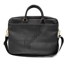 Laptop Bag Guess PU Saffiano Script Comuter Sleev 15"(Black) - 31071