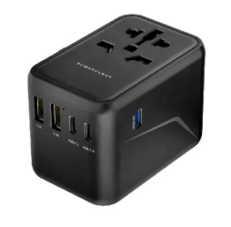 Powerology Universal Multi-Port Travel Adapter PD 65W - 33427