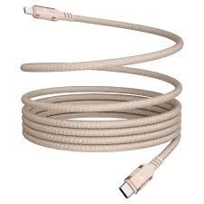 Powerology Cable Type-C to Type-C 60W Braided Magnetic 1.2M(Desert Titanium) - 32635