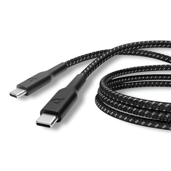 Cable Type-C to Type-C Powerology Braided 2M 100W(Black) - 27595