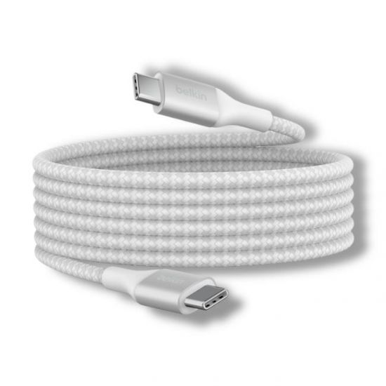 Belkin Boost Charge Braided USB-C to USB-C Cable 1M(White) - 30778