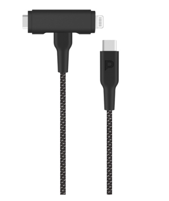 Powerology Cable USB-C Aluminium to Lightning MFI Braided 1.2M - 33414