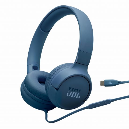 JBL Tune 520C Wired Headphones(Blue) - 32492