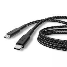 Powerology Cable Type-C to Type-C  100W Braided 3M(Dark Grey) - 32633