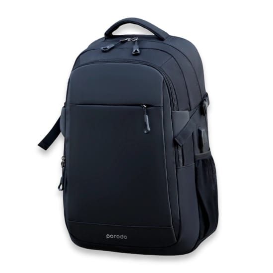 Laptop Backpack Porodo Lifestyle Oxford Waterproof with USB-A Port - 27159