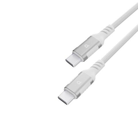 Powerology Cable Type-C to Type-C 60W Braided(Light Grey) - 32630