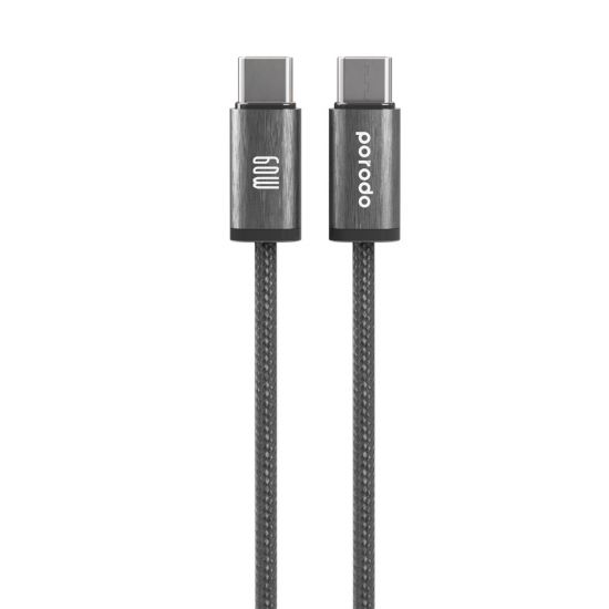 Porodo Woven 60W Type-C to Type-C Cable 1.2M - 32678
