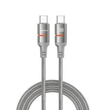 Porodo Type-C to Type-C Brainded Cable 1.2M 60W(Grey) - 32685
