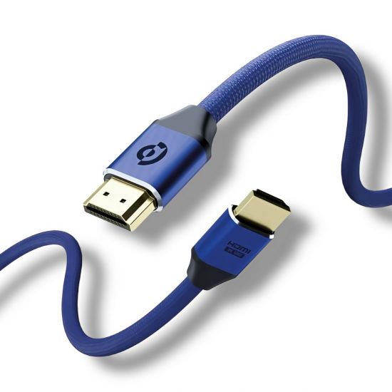Cable HDMI to HDMI Powerology 8K Braided 3M(Dark Blue) - 31775