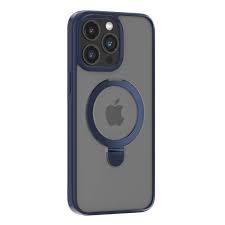 iPhone 15 Pro Devia Delight Series Magnetic Bracket Case(Blue) - 28512