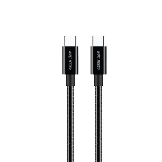 Green Lion Type-C to Type-C Silicone Cable 1M 60W(Black) - 32665