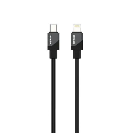 Green Lion Type-c to Lightning Silicone Cable 1M 27W(Black) - 32664
