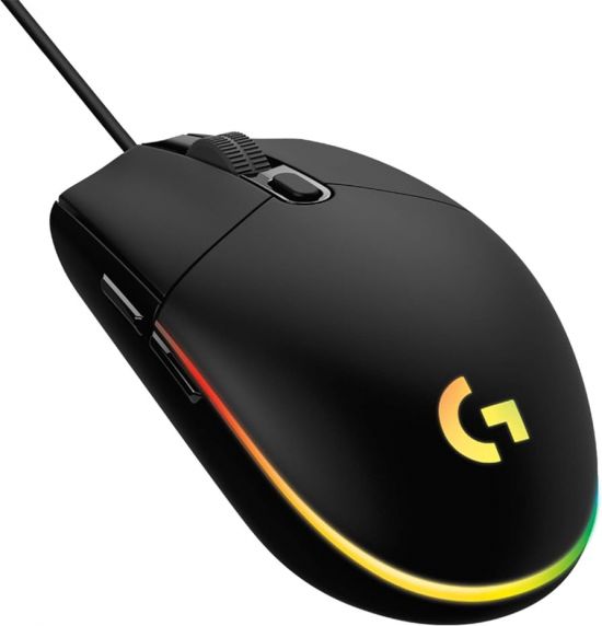 Logitech G203 LIGHTSYNC Gaming Mouse (Black) - 28750