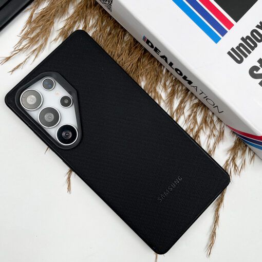 Samsung Galaxy S25 Ultra Vegan Leather Case(Black) - 31905