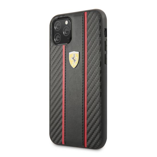 iPhone 11 Pro Ferrari SF Carbon PU Leather - 21120