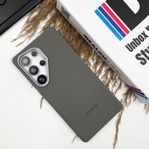 Samsung Galaxy S25 Ultra Vegan Leather Case(Gray) - 31918