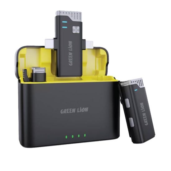 Green Lion 2 in 1 360 Microphone USB-C Lightning - 32361