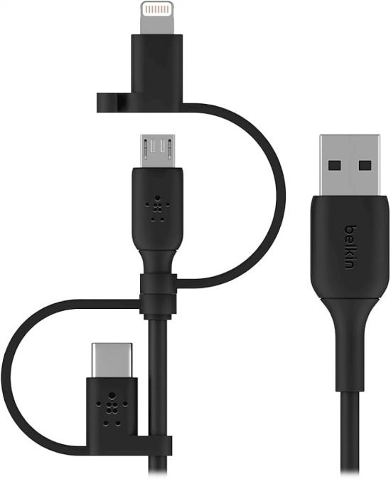 Cable USB 3in1 Belkin BoostCharge Universal 1M - 30430