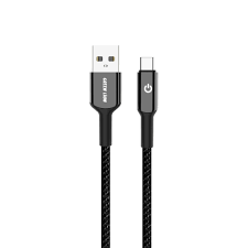 Green Lion USB-A to USB-C Braided Zinc Alloy Cable 18W 1M(Black) - 31783