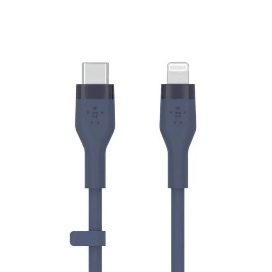 Cable Type-C to Lightning Belkin BOOST CHARGE Flex Connector Soft-touch 3M(Blue)  - 27636