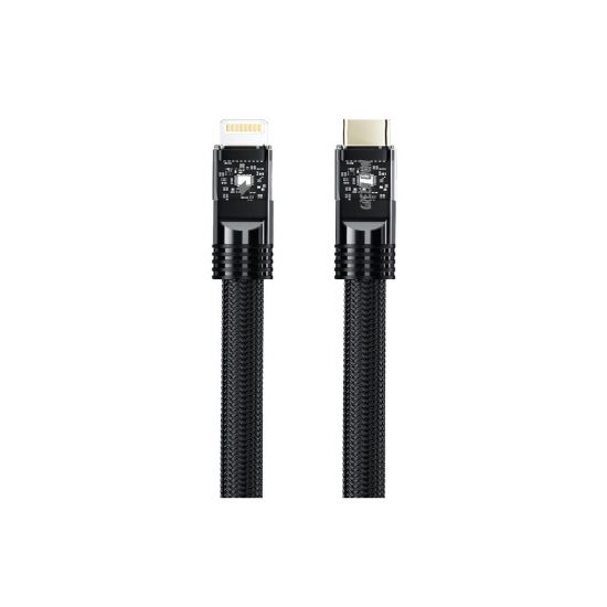 Green Lion LED Braided Cable USB-C to Lightning(Black) - 31461