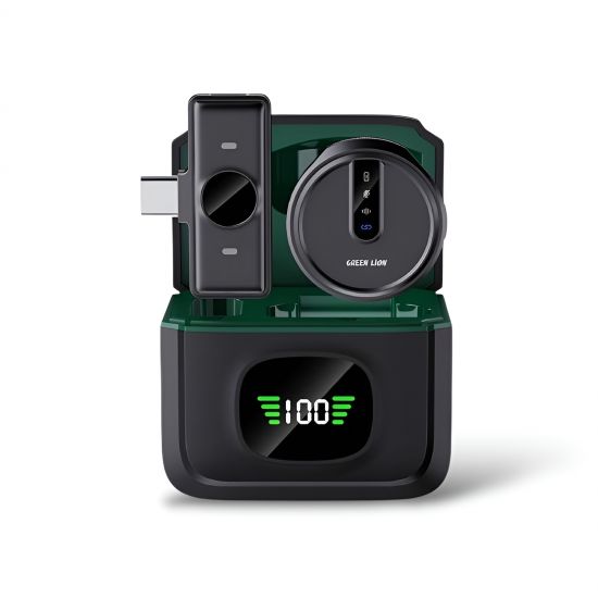 Green Lion 2 in 1 GM-88X Microphone(Black) - 32394