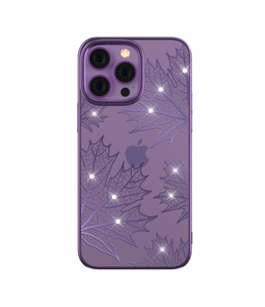 iPhone 14 Pro Max Devia Autumn Series Protective Case(Purple) - 24400