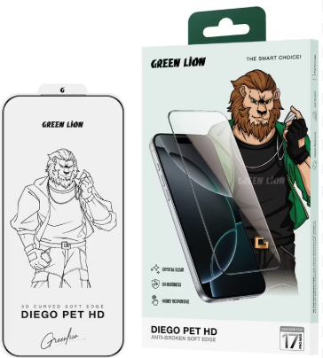 Green Lion Diego HD Screen  Protector For iPhone 17 Pro /Pro Max - Clear - 33522