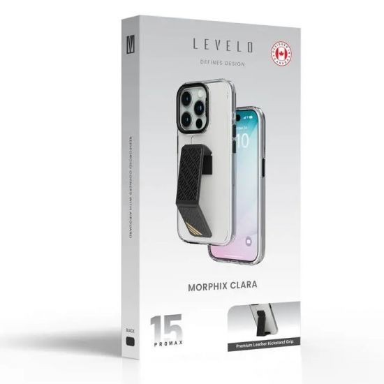 iPhone 15 Pro/15 Pro Max Levelo Morphix Clara Grip Case - 28506