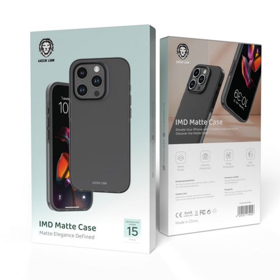 iPhone 15 Pro Green Lion IMD Matte Case - 27034