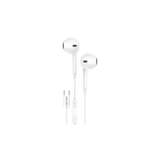 Green Lion Stereo Pro Earphone with Type-C Connector (White) - 27705