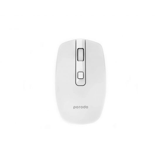 Porodo Wireless Mouse DPI 1600 Dual Mode 300mAh(White) - 32688