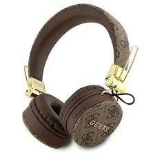 Guess Wireless Headphones 4G PU with Metal Logo(Brown) - 27962
