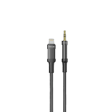 Green Lion Lightning to AUX Braided Cable 1M(Black) - 31780