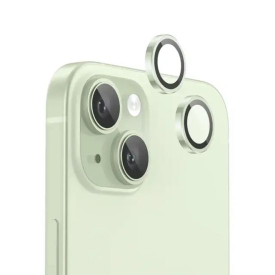 iPhone 15/Plus Green Lion HD Plus Camera Lens  (Light Green) - 27742