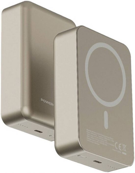 Power Bank Powerology 10000 mAh 20W PD & 15W Magsafe(Desert Titanium) - 32639