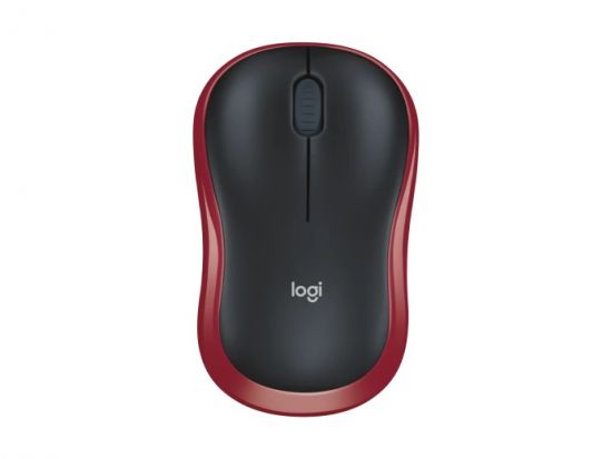 Logitech Mouse Wireless M185(Red) - 23557